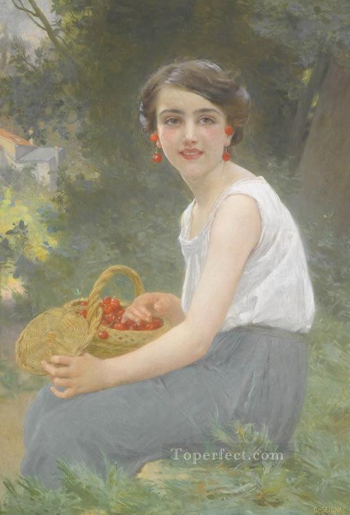 The Cherry Girl Guillaume Seignac Oil Paintings